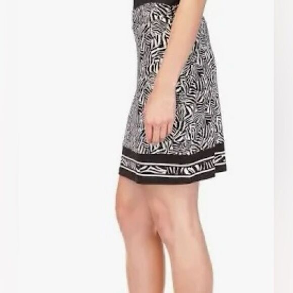 🛍️Michael Michael Kors 🎀Women’s Zebra Border Print Size Medium Skirt 💥 - Picture 7 of 9